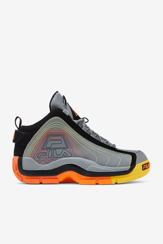 Fila Miesten Tennarit Grant Hill 2 Stitch Mustat - TXGE-50173